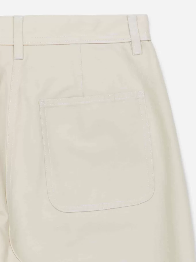 Cropped Cotton Trousers