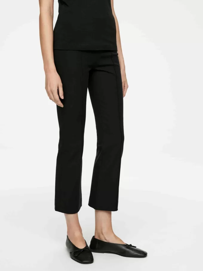 Cropped Crease-Front Trousers