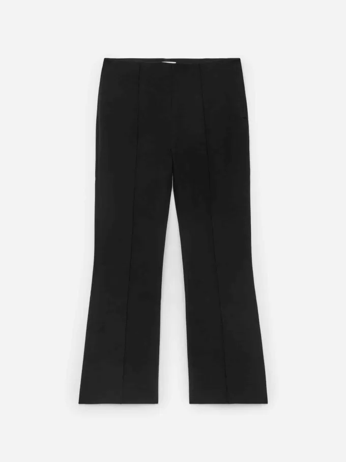 Cropped Crease-Front Trousers