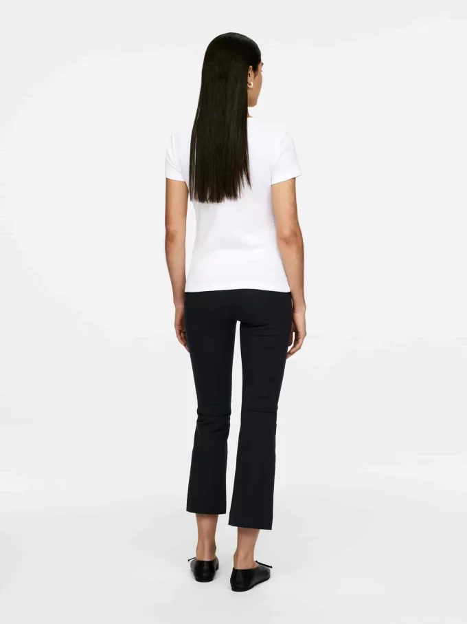 Cropped Crease-Front Trousers