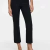 Cropped Crease-Front Trousers