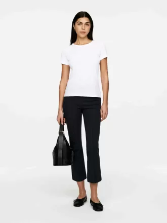 Cropped Crease-Front Trousers