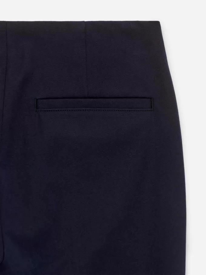 Cropped Crease-Front Trousers