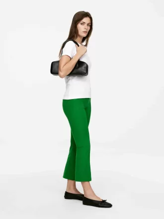 Cropped Crease-Front Trousers
