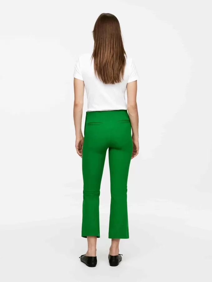 Cropped Crease-Front Trousers
