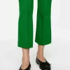 Cropped Crease-Front Trousers