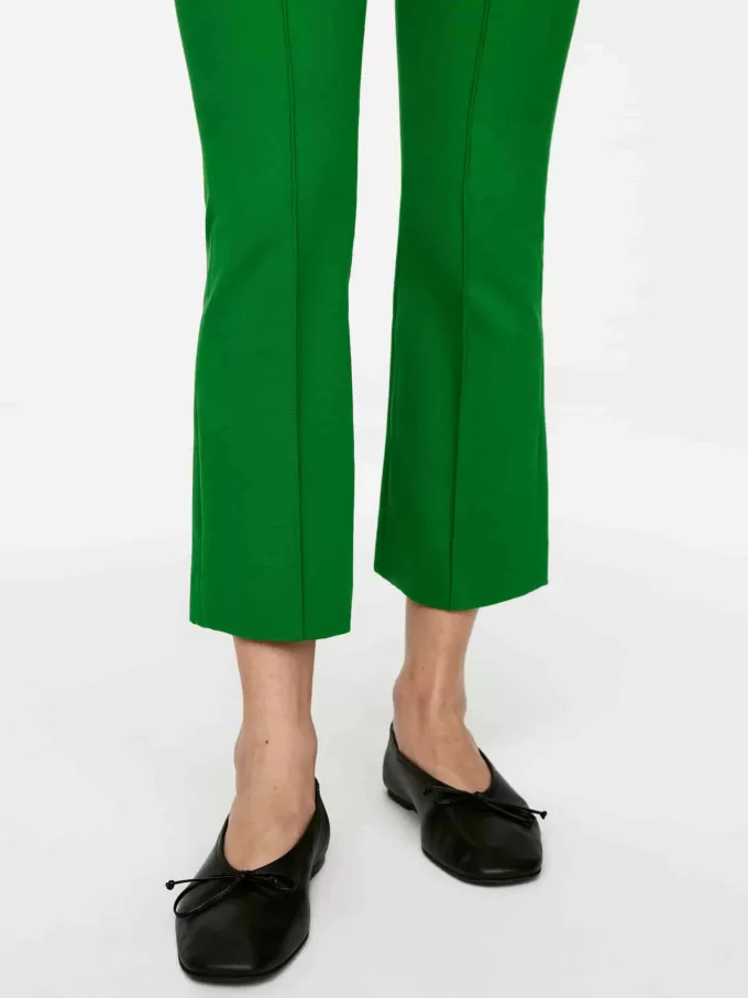 Cropped Crease-Front Trousers