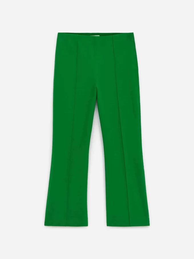 Cropped Crease-Front Trousers