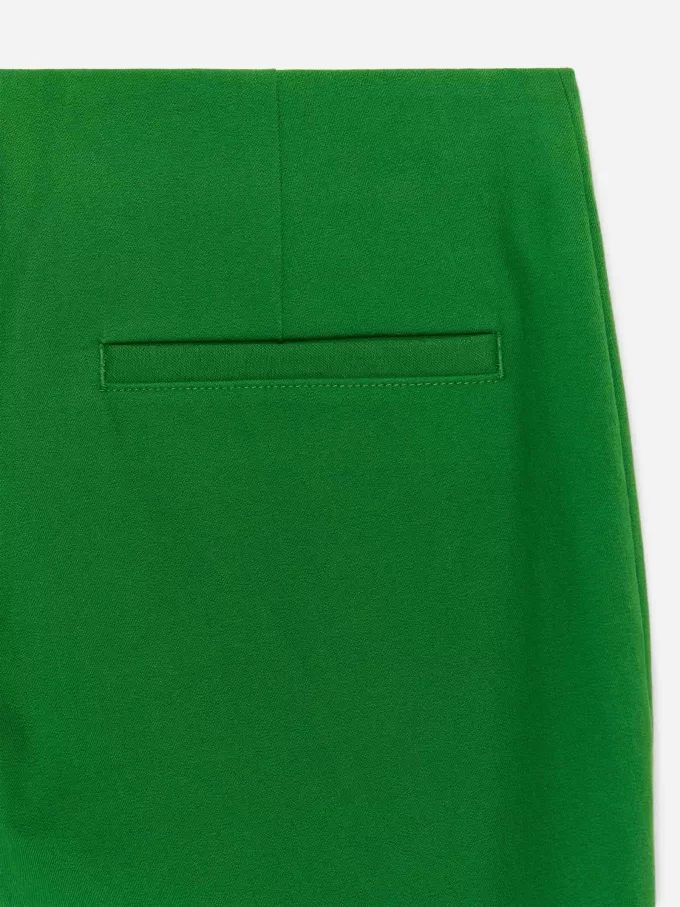 Cropped Crease-Front Trousers