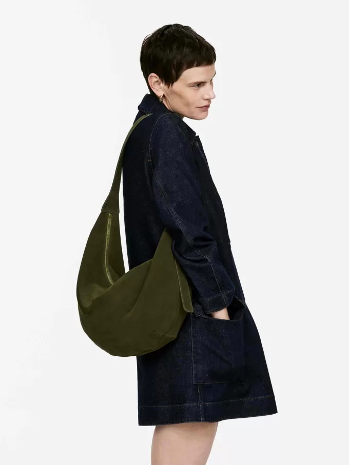 Curved Suede Bag Curved Suede Bag