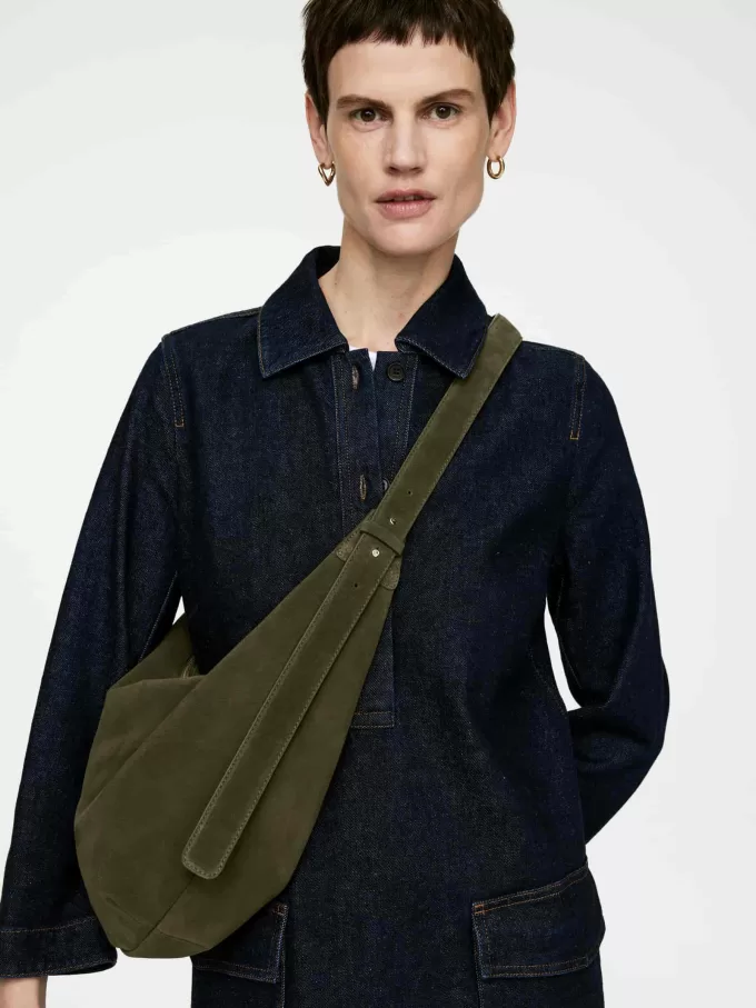 Curved Suede Bag Curved Suede Bag