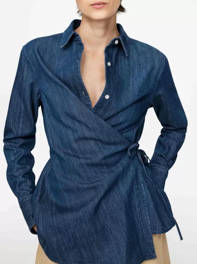 Denim Wrap Shirt Denim Wrap Shirt