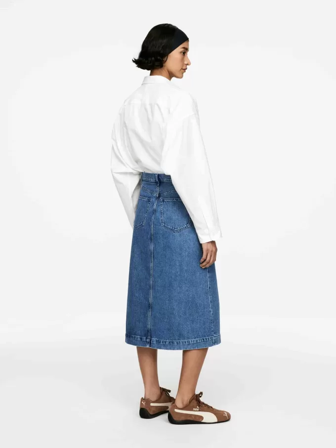Denim Wrap Skirt