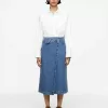 Denim Wrap Skirt
