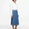 Denim Wrap Skirt