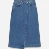 Denim Wrap Skirt