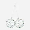 Dotted Glass Baubles Set of 2