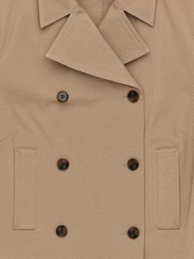 Double-Breasted Cotton Blazer