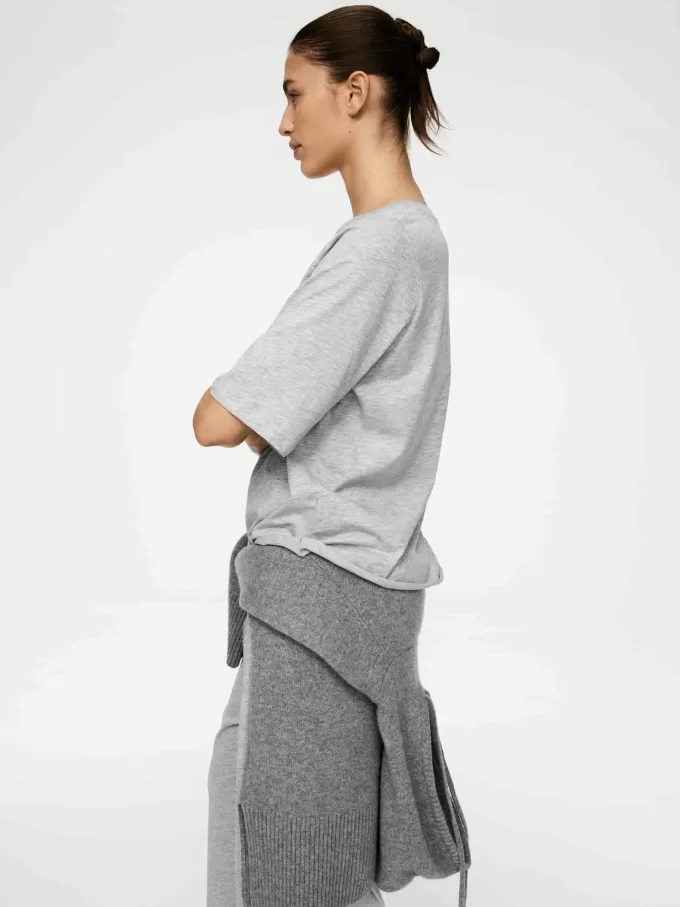 Drapy Cotton T-Shirt