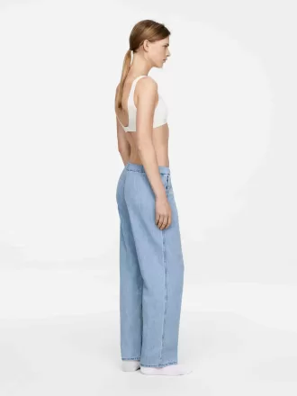 Drawstring Denim Trousers