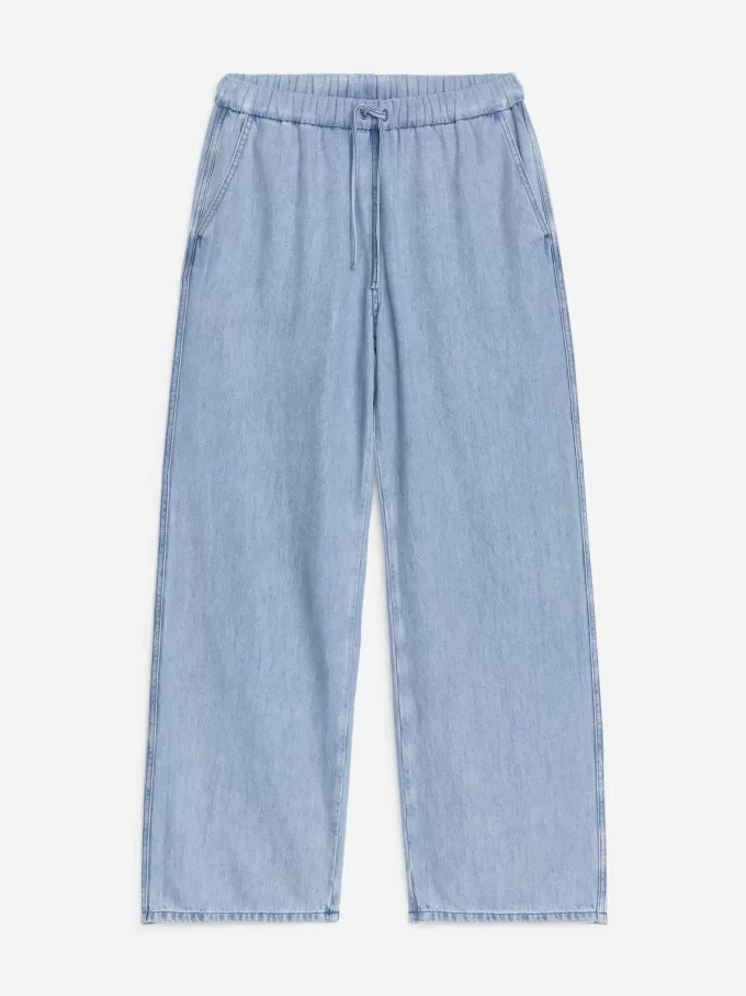 Drawstring Denim Trousers