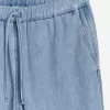 Drawstring Denim Trousers