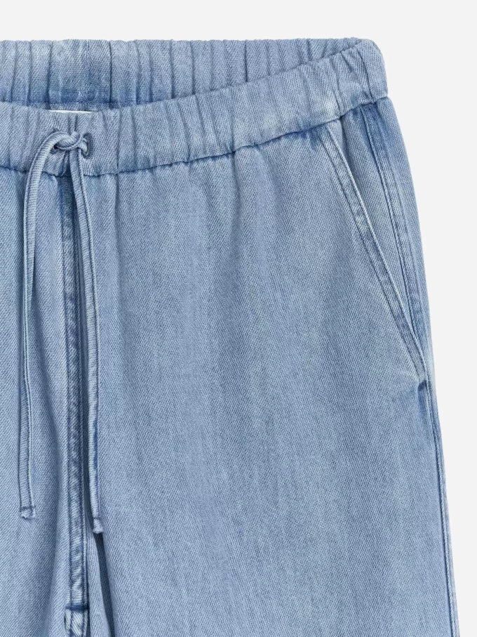 Drawstring Denim Trousers