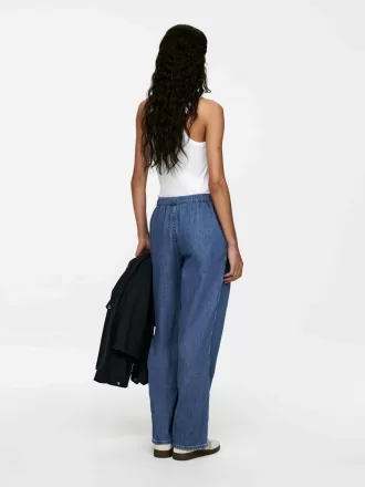 Drawstring Denim Trousers