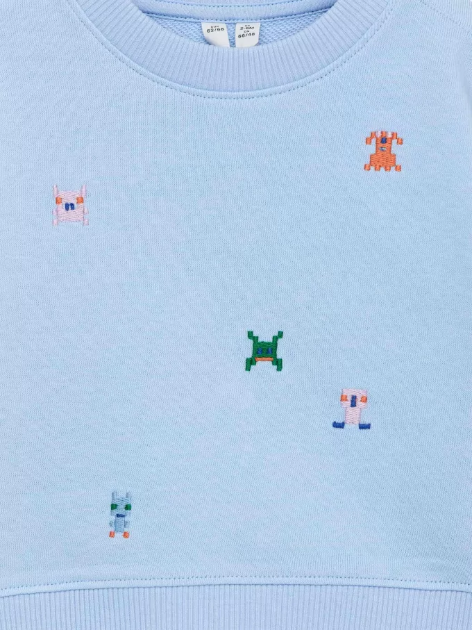 Embroidered Cotton Sweatshirt