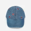 Embroidered Denim Cap