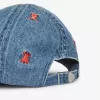 Embroidered Denim Cap