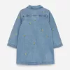 Embroidered Denim Dress
