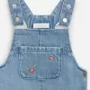Embroidered Denim Dungarees