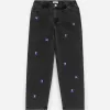 Embroidered Denim Trousers
