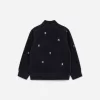 Embroidered Fleece Jacket