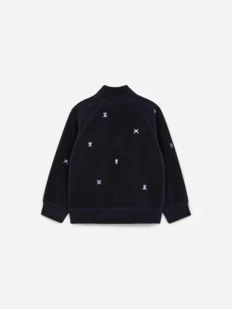 Embroidered Fleece Jacket