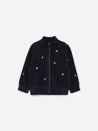Embroidered Fleece Jacket