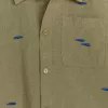 Embroidered Linen-Cotton Shirt