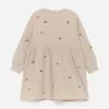 Embroidered Sweatshirt Dress