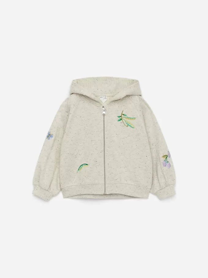 Embroidered Zip Hoodie Embroidered Zip Hoodie