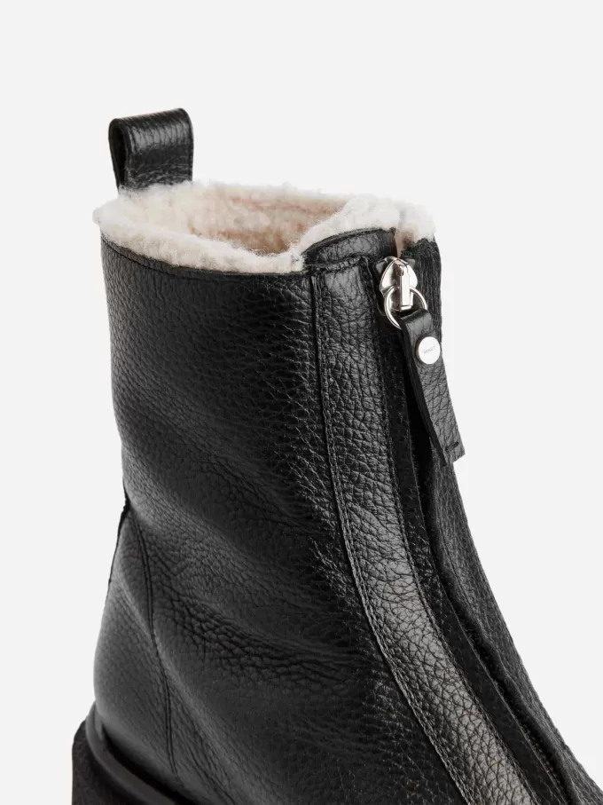 Faux Fur Leather Boots Faux Fur Leather Boots