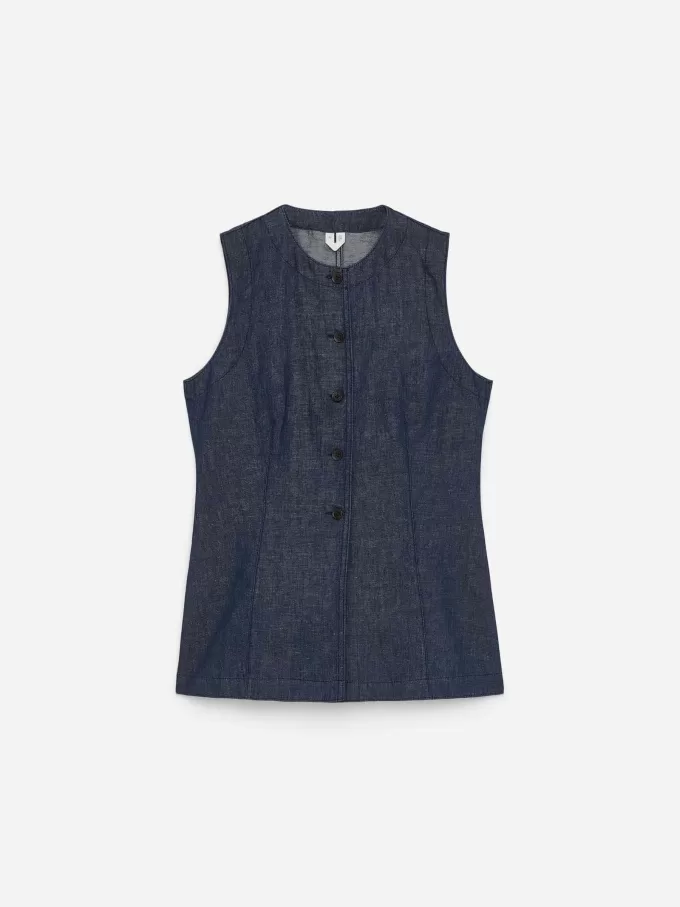 Fitted Denim Vest