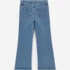 Flared Denim Trousers