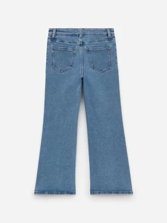 Flared Denim Trousers