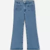Flared Denim Trousers