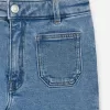 Flared Denim Trousers