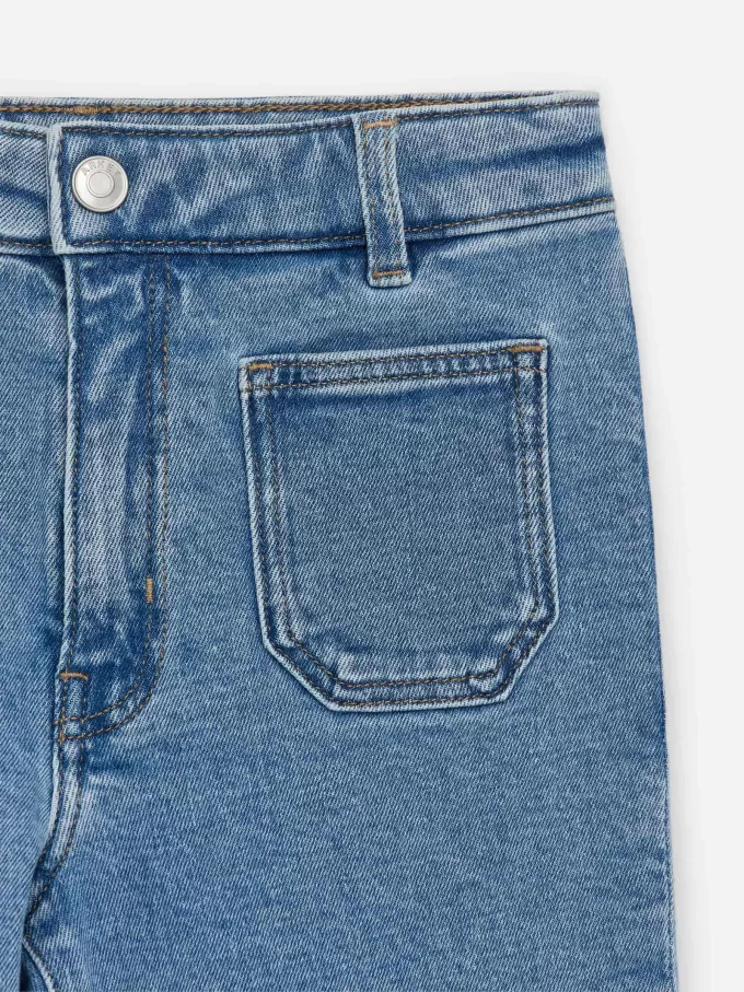 Flared Denim Trousers