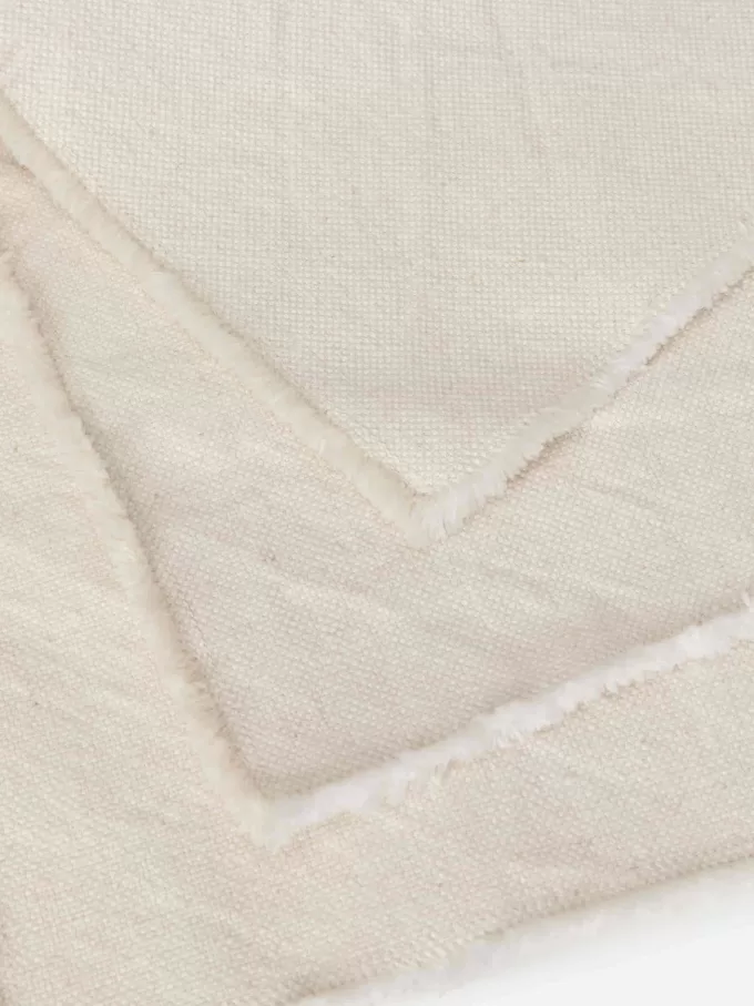 Frayed-Edge Placemat Set of 2