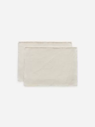 Frayed-Edge Placemat Set of 2