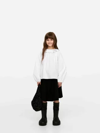 Frill-Collar Blouse